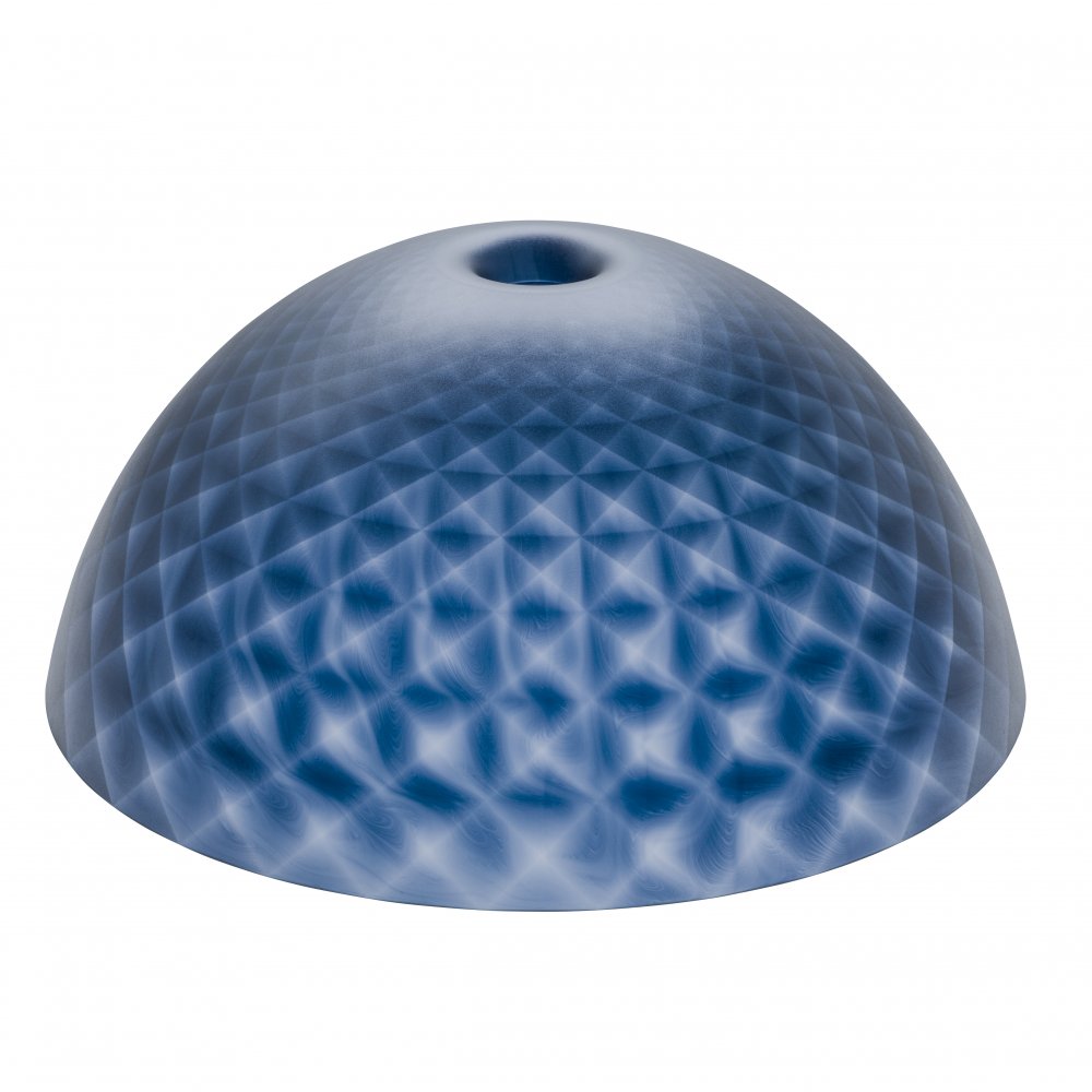 STELLA SILK XL lampshade transparent deep velvet blue