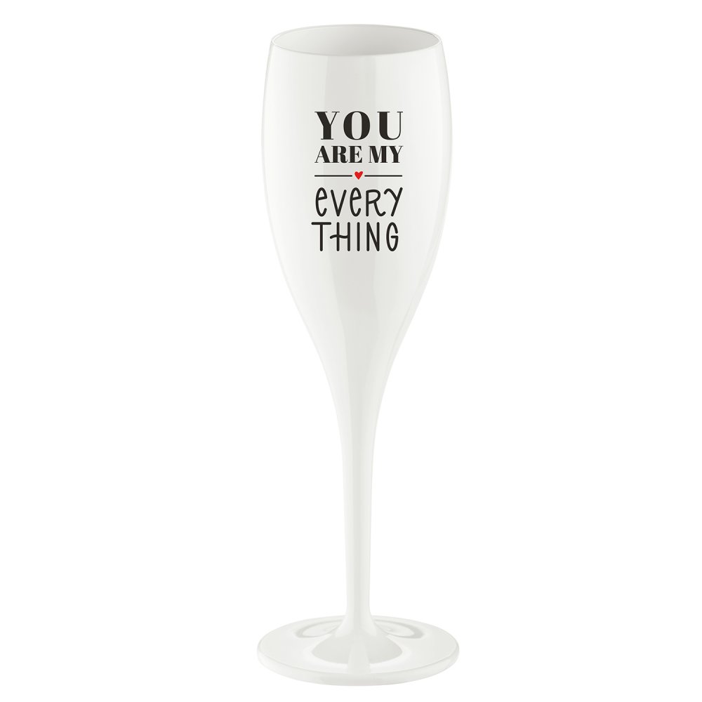 CHEERS NO. 1 YOU ARE MY EVERY THING Superglas 100ml mit Druck cotton white