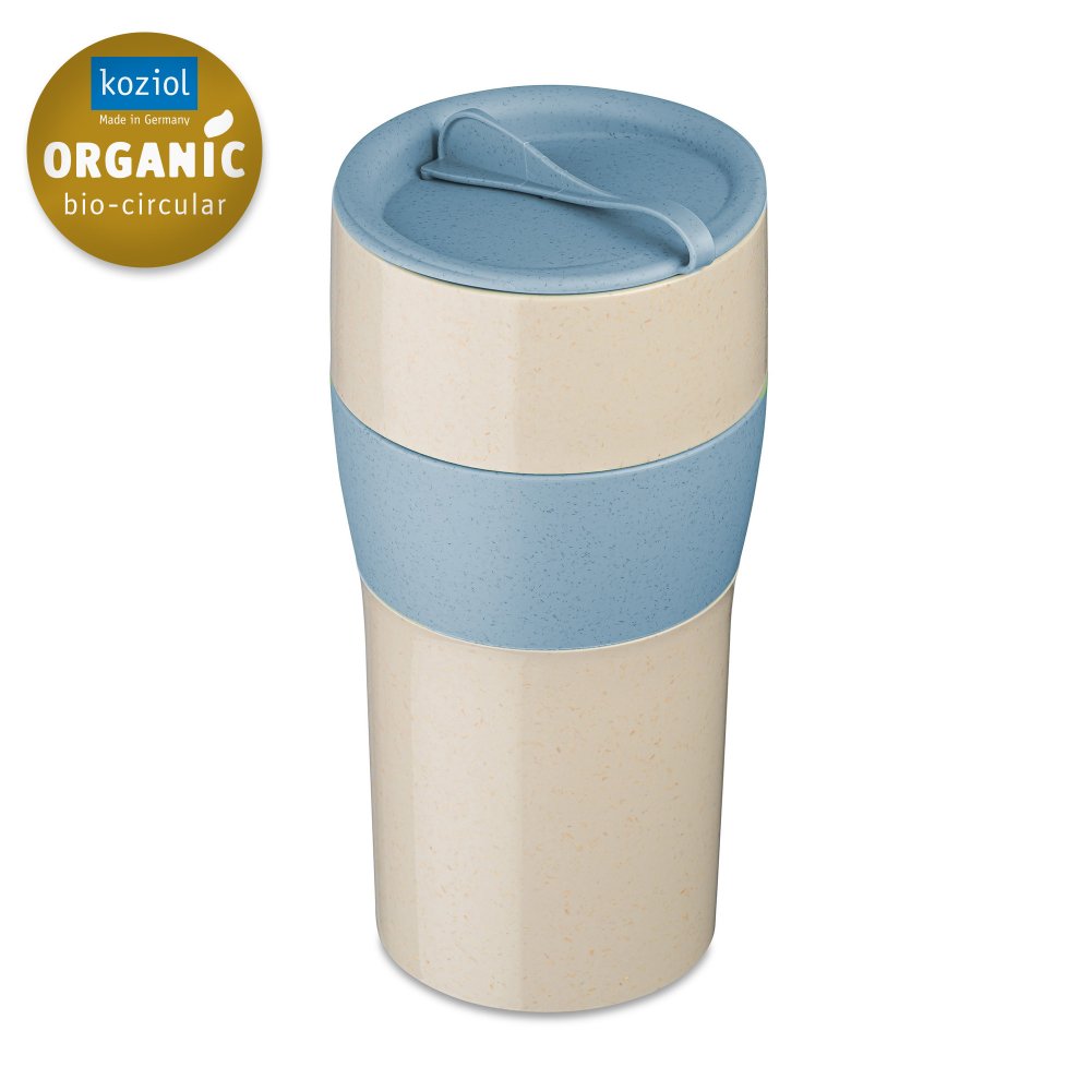 AROMA TO GO XL Insulated Cup with lid 700ml nature desert sand/nature flower blue