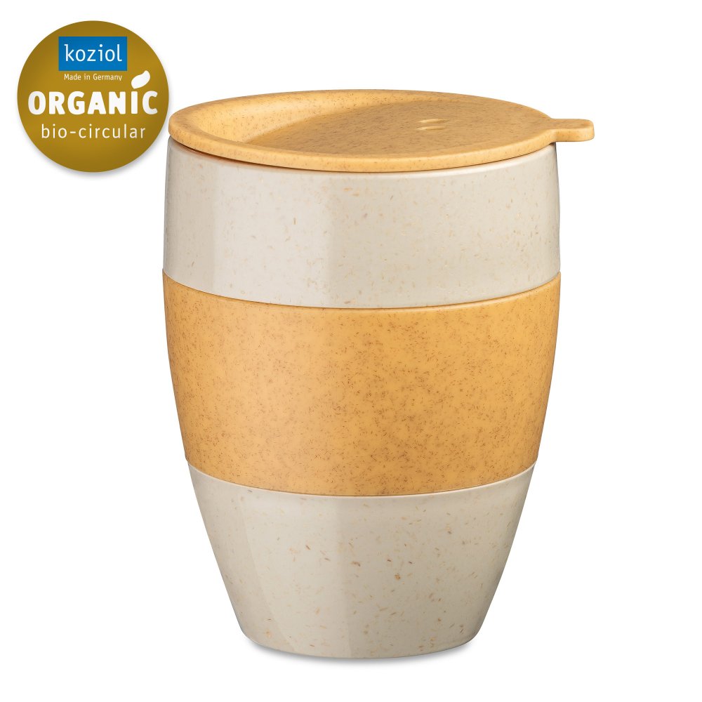 AROMA TO GO 2.0 Insulated Cup with lid 400ml nature desert sand/nature wood