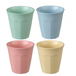 NORA S Cup 150ml Set of 4 sweet blue/green/pink/yellow