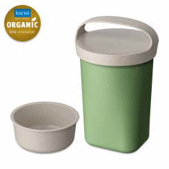 BUDDY 0,7 Snackpot with insert and lid 700ml nature leaf green
